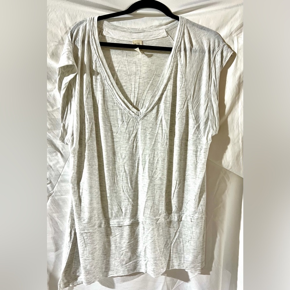 We the Free Free People Knit Top Light Gray Size Small